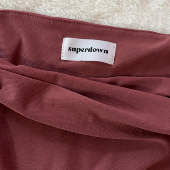 NWOT Superdown One Shoulder Cut Out Bodysuit - Picture 9 of 10